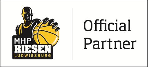 MHP Riesen Logo mit Hinweis Offizieller Parnter